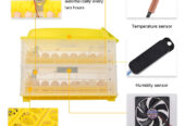 Incubateur De Volaille Électrique Automatique avec fonction de retournement automatique des œufs Capacité de 112 œufs