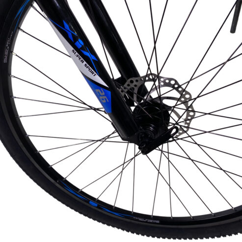 دراجة هوائية رياضية وأصلية 26 بوصة بهيكل من الألمنيوم القوي والمتين Xix Aluminium Vélo Sportif 24 Vitesses Mécanique Disc 26 Inch